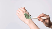 SKINFOOD Shine Muscat Cica BHA Food Mask 120g texture applied with a spatula