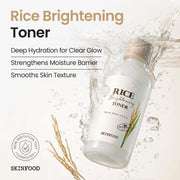 Rice Brightening Toner moisturizing overview