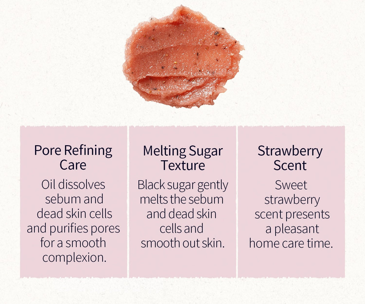 SKINFOOD Strawberry Sugar Food Mask: English texture and product details
