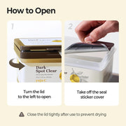 SKINFOOD Yuja C Vita Daily Mask English opening and storage instructions