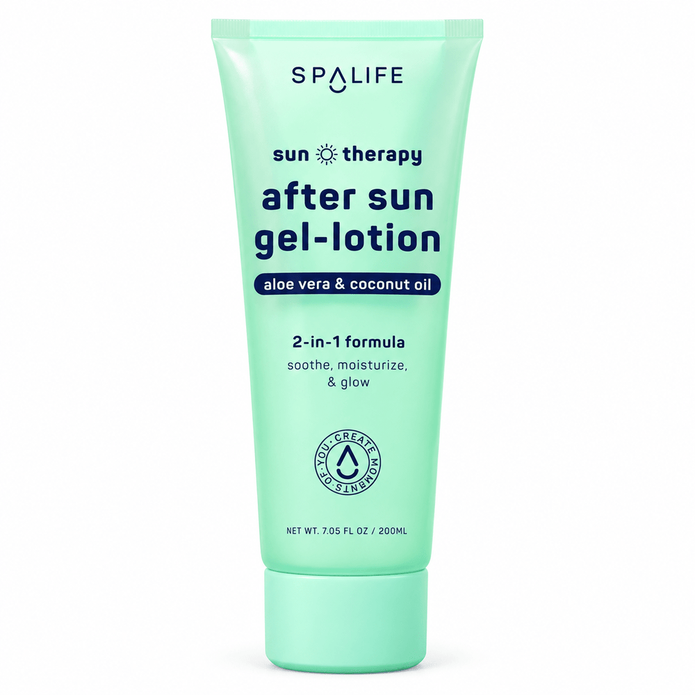 SpaLife After Sun Gel-Lotion 200 mL mint tube on white
