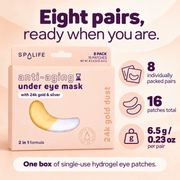 SpaLife Anti-Aging Hydrogel Eye Patches 8 pairs - whats inside