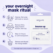 How to use SpaLife Bounce Up face masks for 3–4 hours or overnight