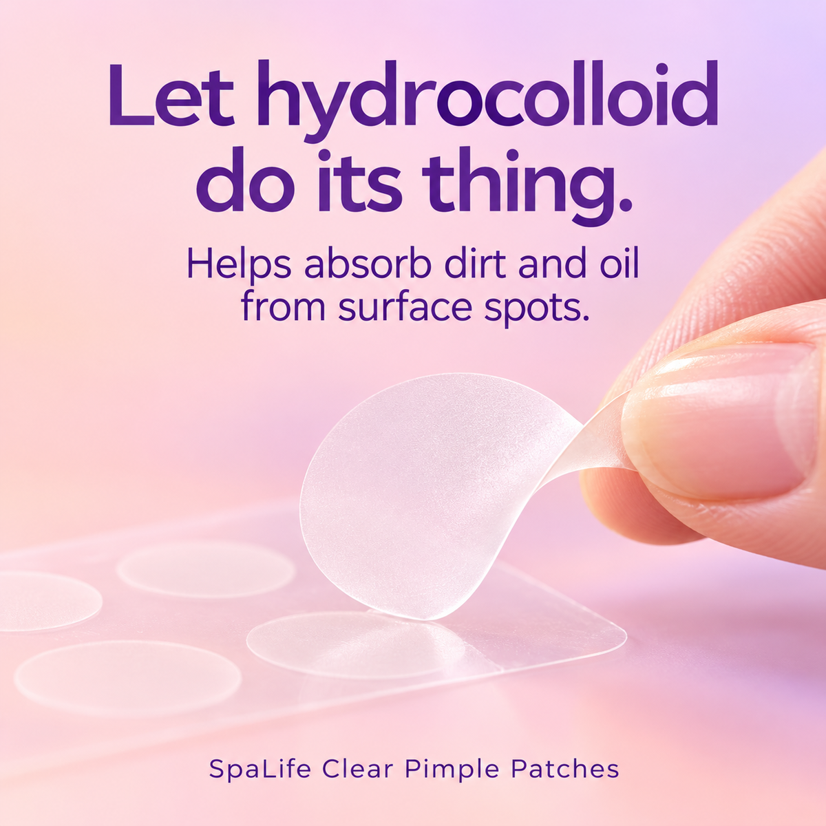 SpaLife Clear Hydrocolloid Pimple Patches: hydrocolloid