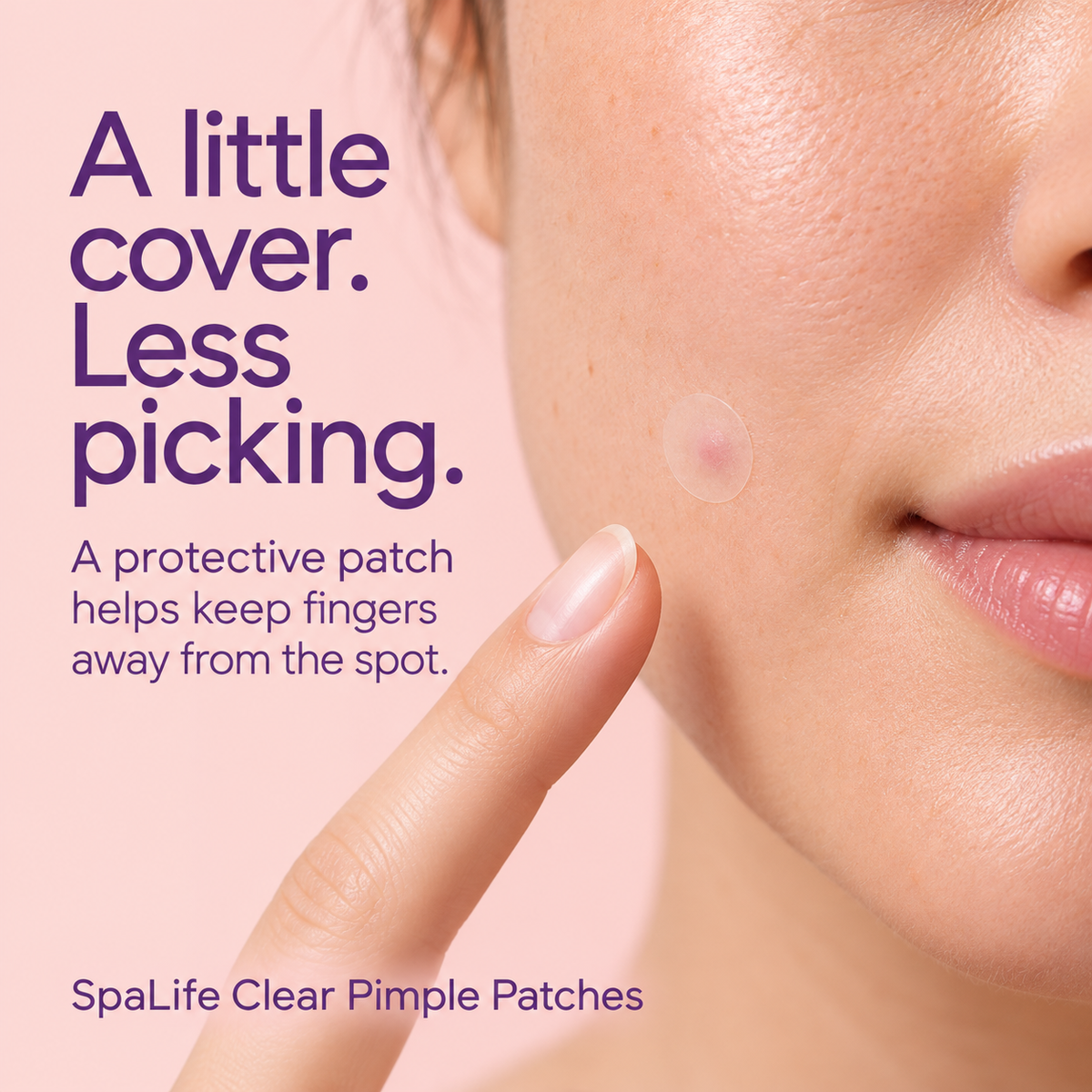 SpaLife Clear Hydrocolloid Pimple Patches: hands off