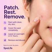 SpaLife Clear Hydrocolloid Pimple Patches: how to use