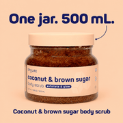 One 500 mL jar of SpaLife Coconut & Brown Sugar Body Scrub