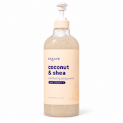 SpaLife Coconut and Shea Exfoliating Body Wash 1 L: White-background main