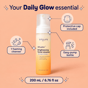 SpaLife Daily Glow facial cleanser: size contents