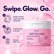 SpaLife Deep Collagen Korean Toner Pads how to use