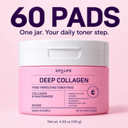 SpaLife Deep Collagen Korean Toner Pads contents