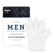 SpaLife Men's Glacial Mineral Hand Gloves original supplier packaging; listing contains one left-hand mask and one right-hand mask
