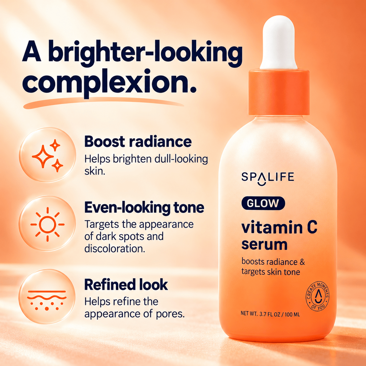 SpaLife Glow Vitamin C Serum 100 mL: Radiance and tone benefits