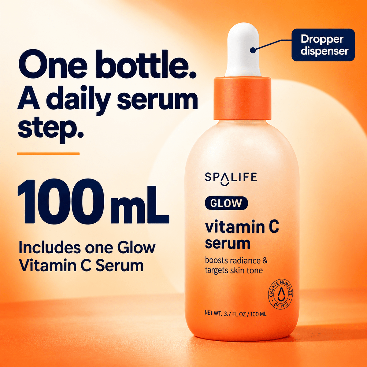 SpaLife Glow Vitamin C Serum 100 mL: 100 mL physical contents