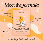 Manifest + Chill sheet mask with cica extract, glycerin and allantoin