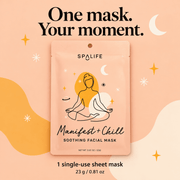 One SpaLife Manifest + Chill sheet mask, 23 g / 0.81 oz