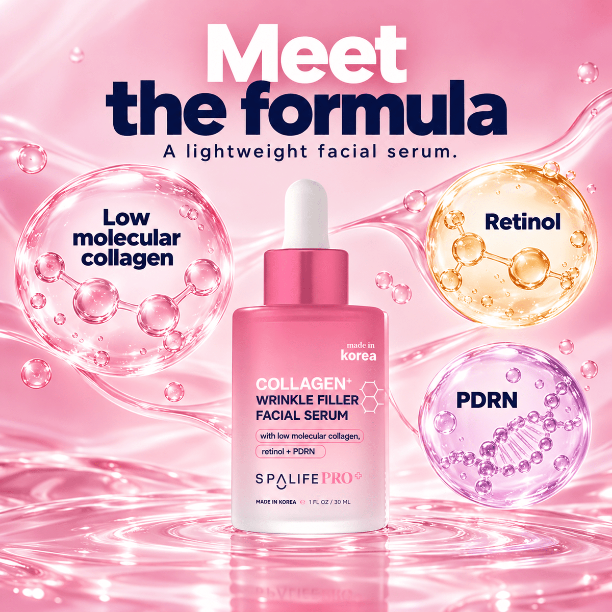 SpaLife serum with collagen, retinol and PDRN