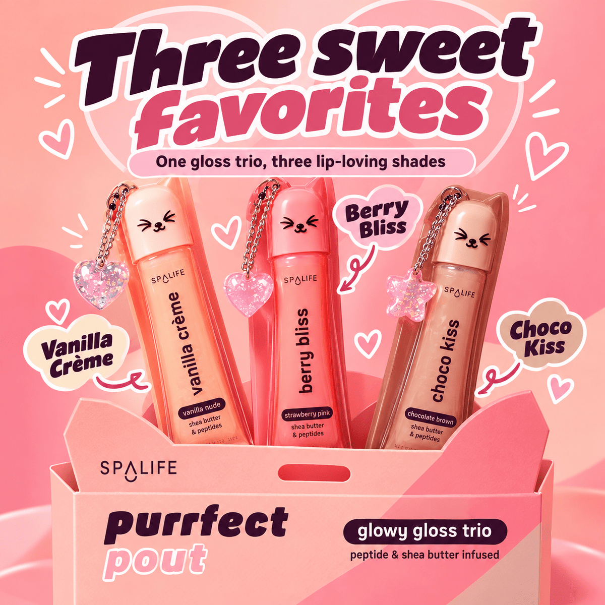 SpaLife Purrfect Pout flavors infographic