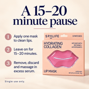 SpaLife Collagen & Red Wine Lip Masks – how to
