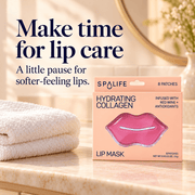 SpaLife Collagen & Red Wine Lip Masks – lifestyle