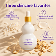 SpaLife Rice Serum ingredients infographic