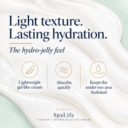 Lightweight gel-like texture of SpaLife Vitamin C Eye Cream