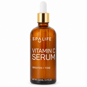 SpaLife Vitamin C Brightening Face Serum 110 mL amber dropper bottle