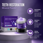 Teeth Restoration Mineral Powder for Yellow Teeth & Stains
