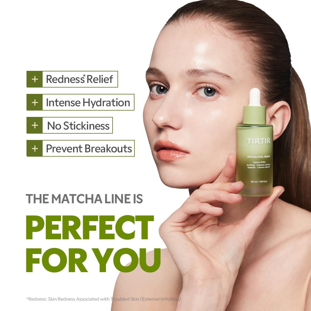 TIRTIR matcha serum routine and suitability