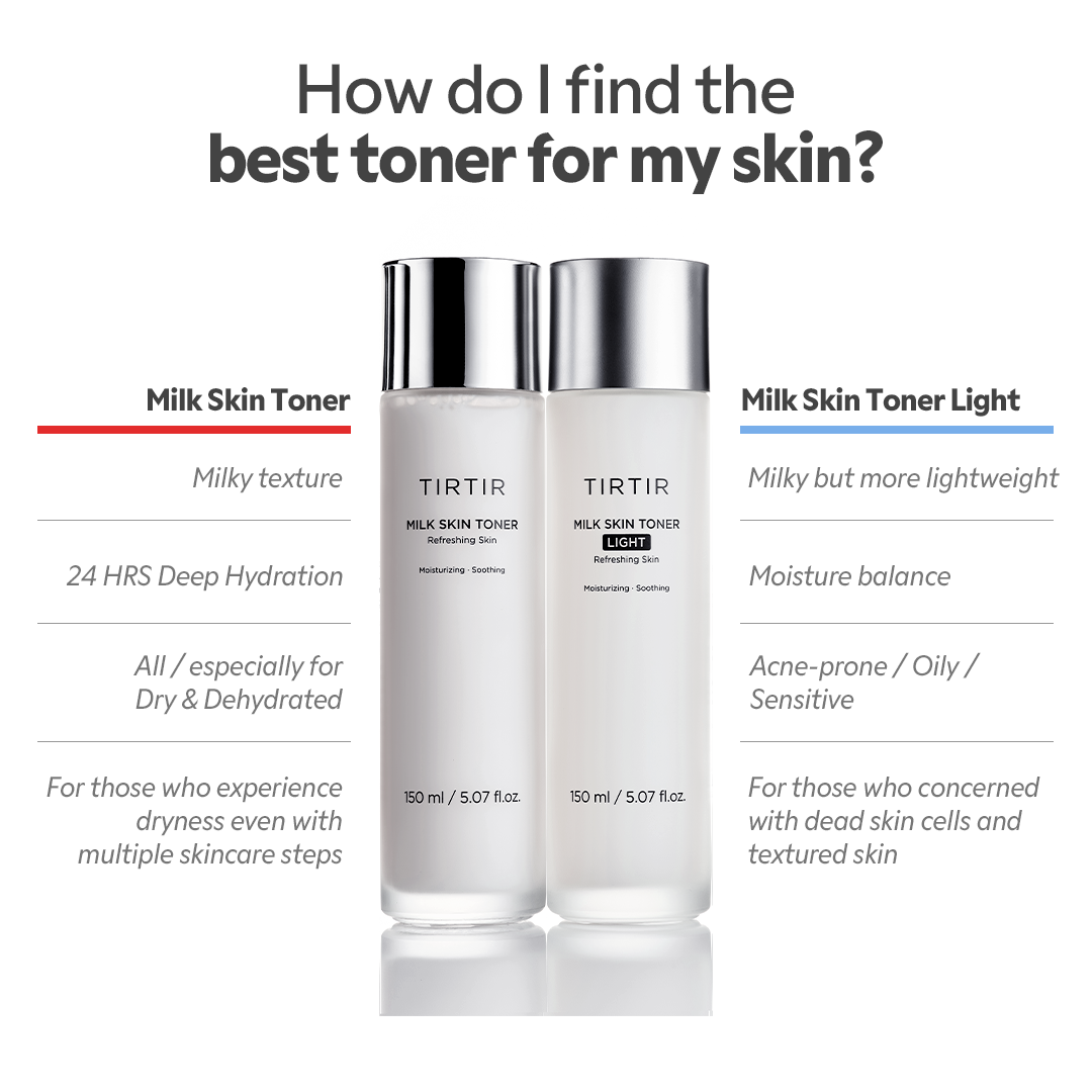 TIRTIR Milk Skin Toner Light 150mL comparison