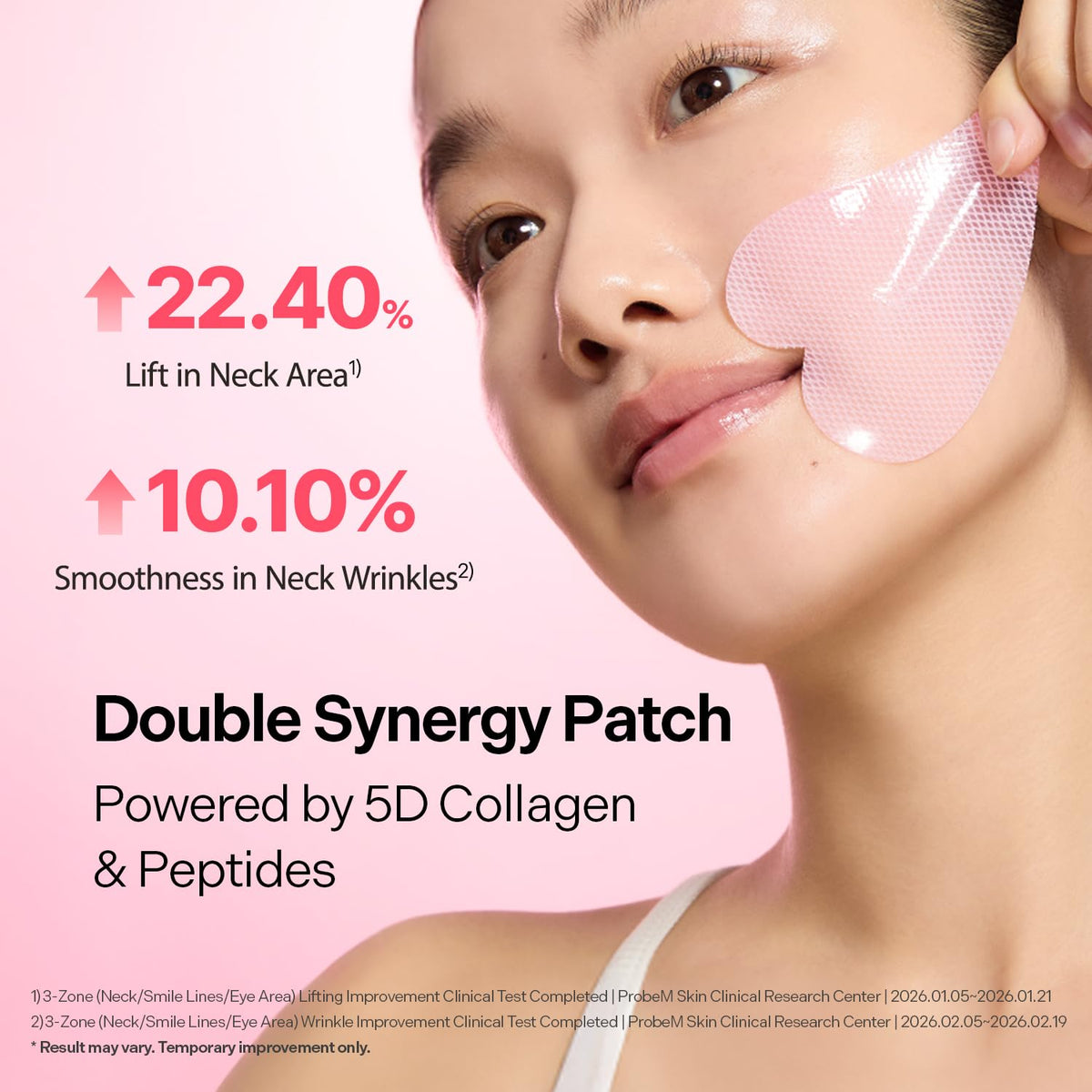 Torriden CELLMAZING Firming Patch neck firming and wrinkle results