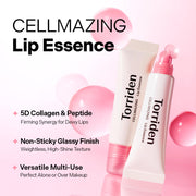 Torriden CELLMAZING Lip Essence 11mL: Collagen lip essence overview and glassy finish