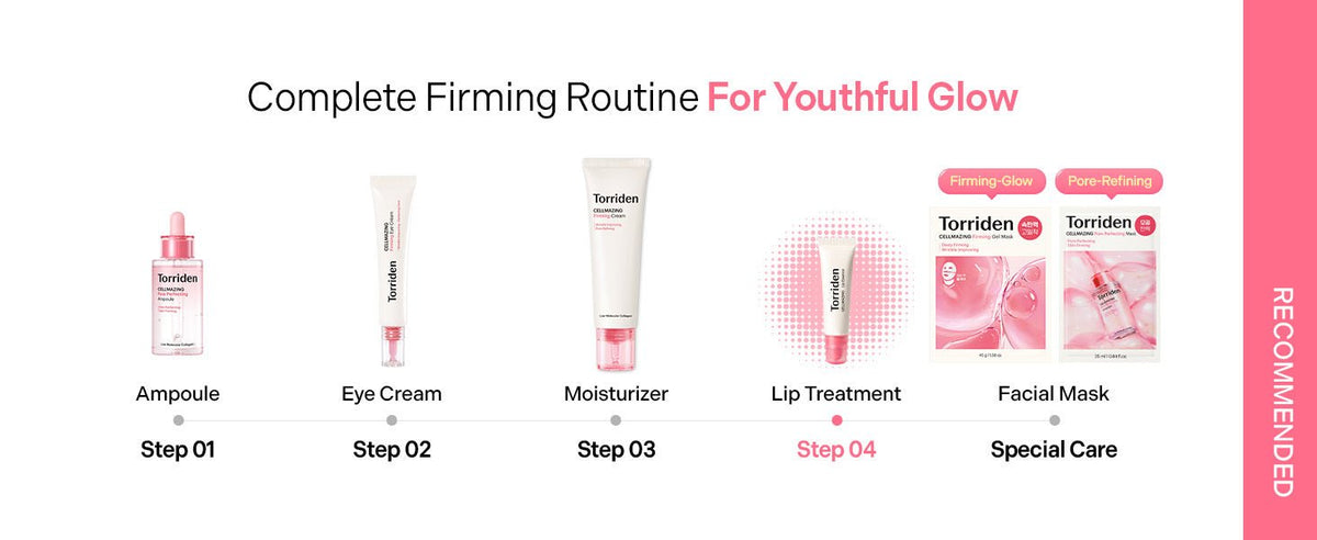 Torriden CELLMAZING Lip Essence 11mL: Lip essence position in the CELLMAZING routine