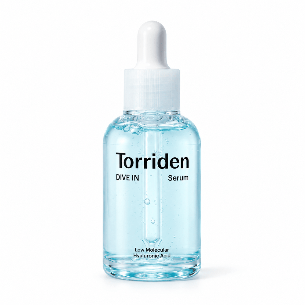 Torriden DIVE IN Serum 50mL single dropper bottle on white background