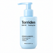 Torriden DIVE IN Peeling Gel 150mL single pump bottle on a white background