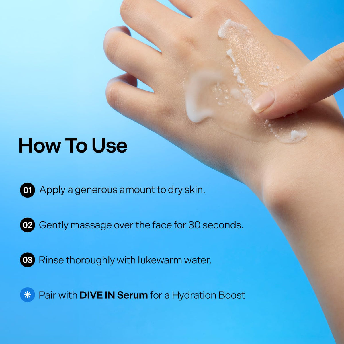 Torriden DIVE IN Peeling Gel 150mL application directions