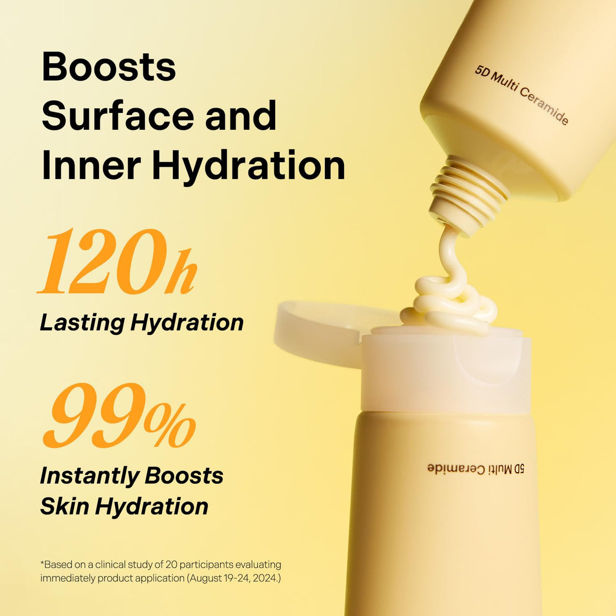 Torriden SOLID IN Cream original hydration study results with qualifications