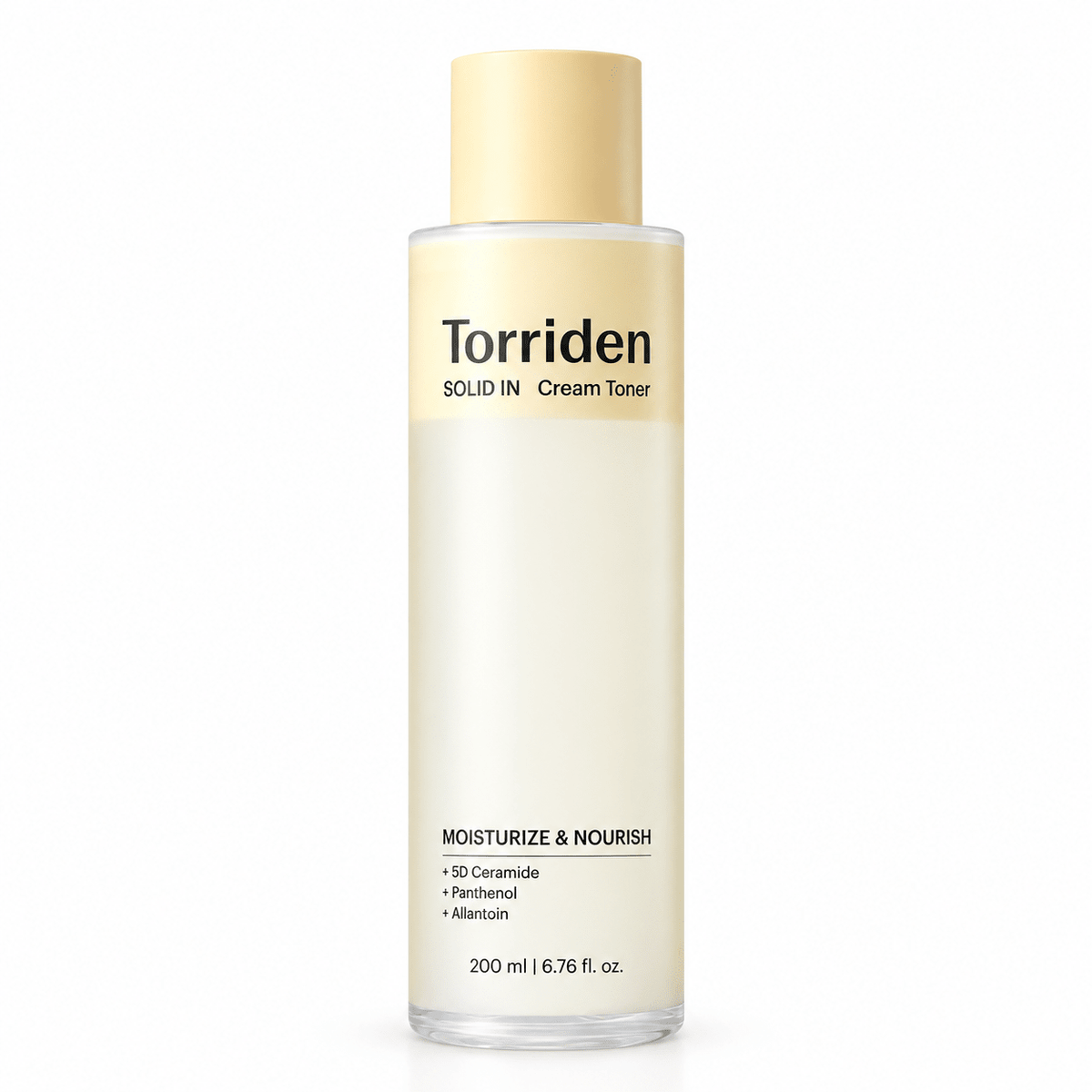 Torriden SOLID IN Ceramide Cream Toner 200mL single bottle on white