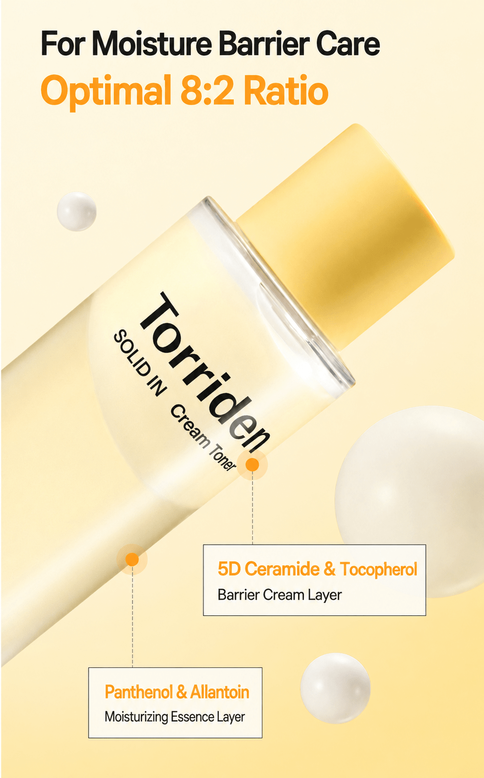 Torriden SOLID IN Cream Toner: 8:2 moisture and cream layers