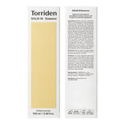 Torriden SOLID IN Essence 100mL box and full ingredient label