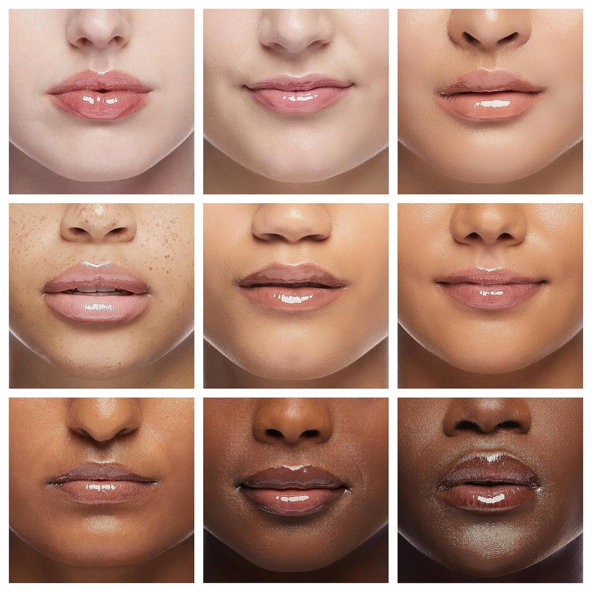 Torriden SOLID IN Lip Essence finish across different lips