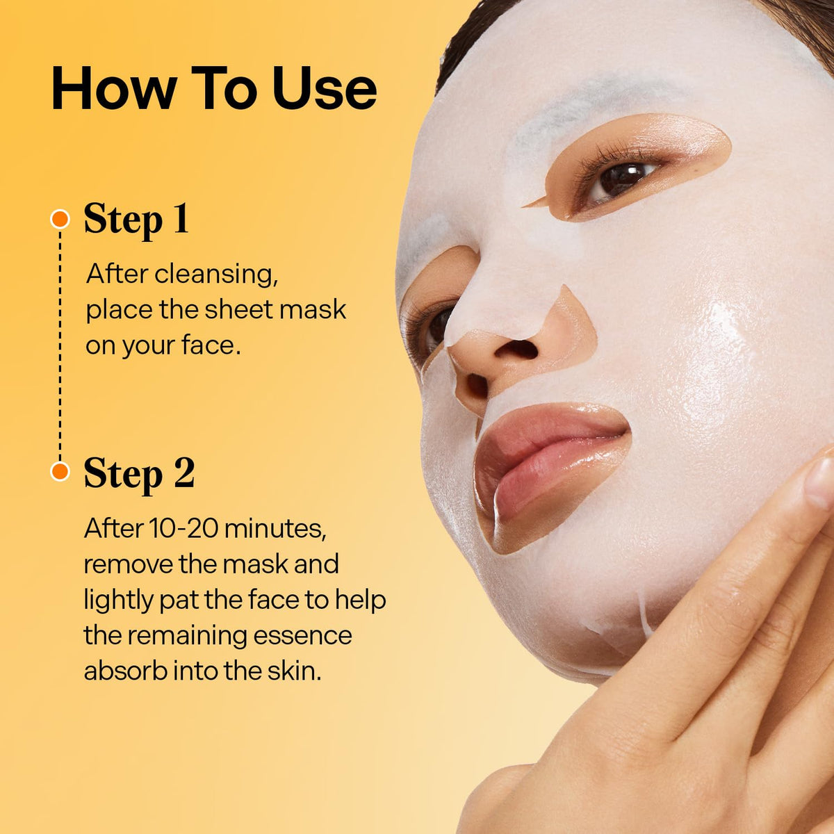 Torriden Vita C Mask original two-step application directions