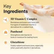 Torriden Vita C Mask vitamin C complex panthenol and glutathione