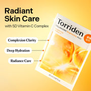 Torriden Vita C Mask radiant skin care and 5D vitamin C complex