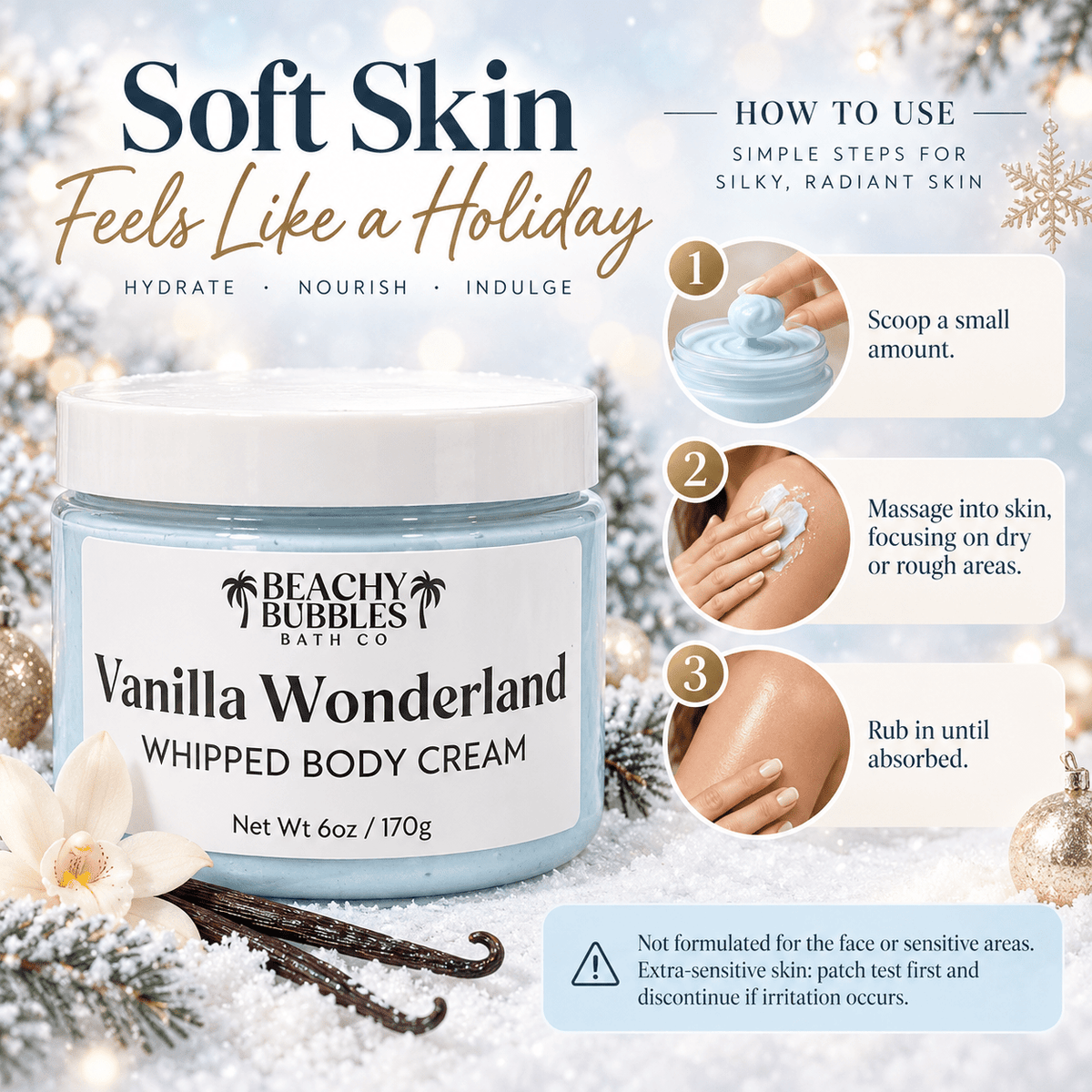 How to use Vanilla Wonderland Whipped Body Cream