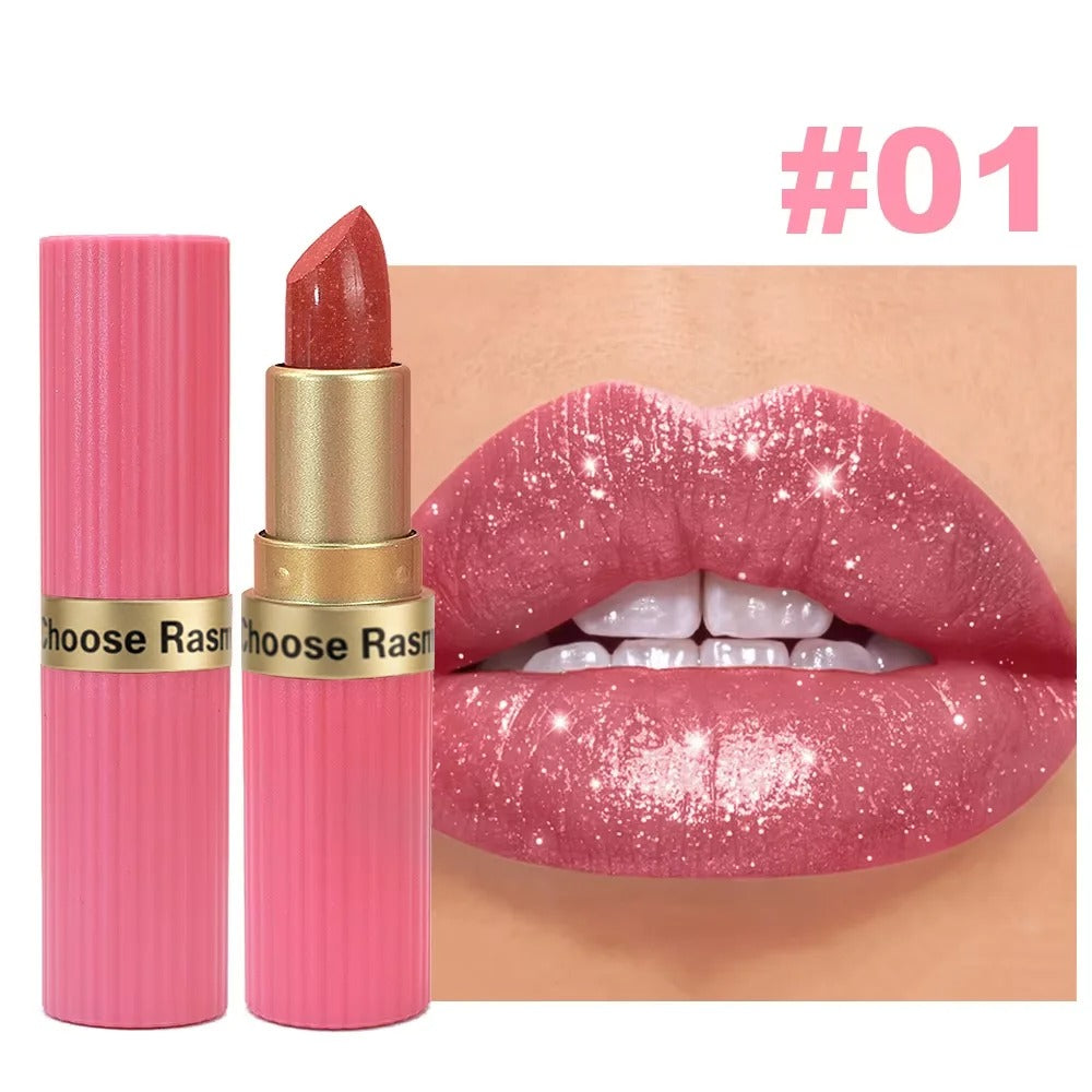 Choose Rasme Waterproof Pearlescent Glitter Lipstick