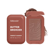 Lakerain Butter Bronzer Pressed Powder Bronzer for Face