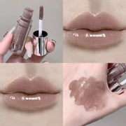 SHAQINUO Water Light Mirror Lip Gloss Long Lasting Lip Oil