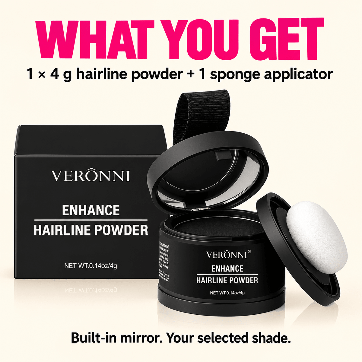 VERONNI Enhance Hairline Powder contents