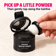 VERONNI Enhance Hairline Powder use